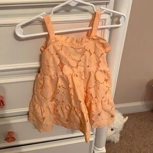 Janie and Jack 3-6 month Peach Lace Dress